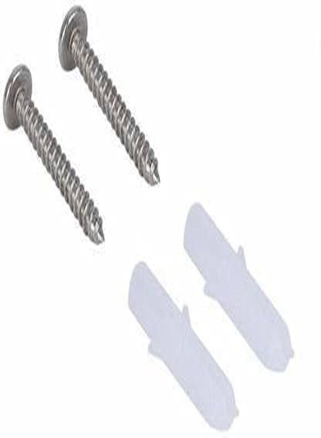 كيه سي حلقة مناشف من الفولاذ المقاوم للصدأ من كي سي للحمام/حوض الغسيل/حامل مناديل/مجموعة إكسسوارات الحمام مكونة من قطعتين (بيضاوي) - Image 2